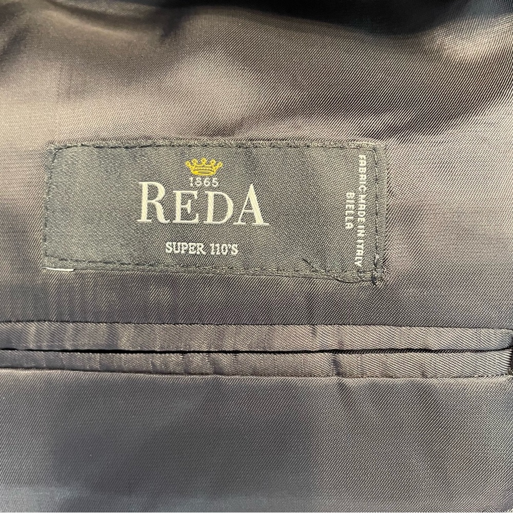 Jos. A. Bank Reserve Reda Italian 100% Wool Super 110’s Black Blazer Size 44S - Picture 10 of 16